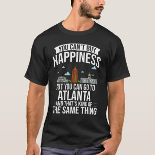 Camiseta Atlanta Georgia City Skyline Map Viajes