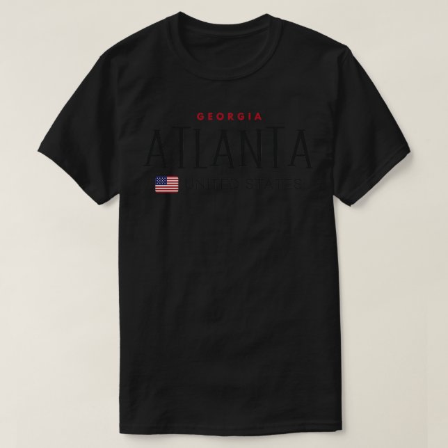 Camiseta Atlanta Georgia Estados Unidos TShirt (Diseño del anverso)
