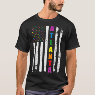 Camiseta Atlanta Georgia LGBTQ Bandera del orgullo gay rega