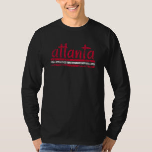 Camiseta Atlanta Georgia Retro Vintage Deteriorado Recuerdo