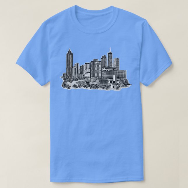 Camiseta Atlanta Georgia Skyline TShirt (Diseño del anverso)