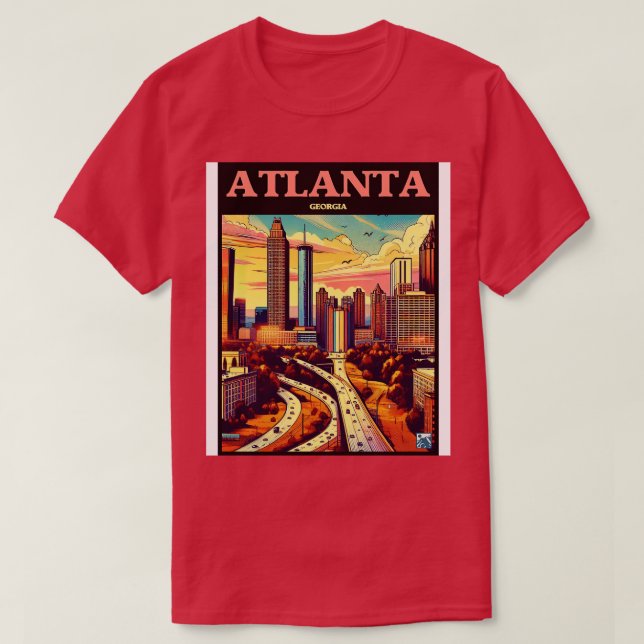 Camiseta Atlanta Georgia TShirt (Diseño del anverso)