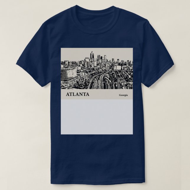 Camiseta Atlanta Georgia TShirt 1 (Diseño del anverso)
