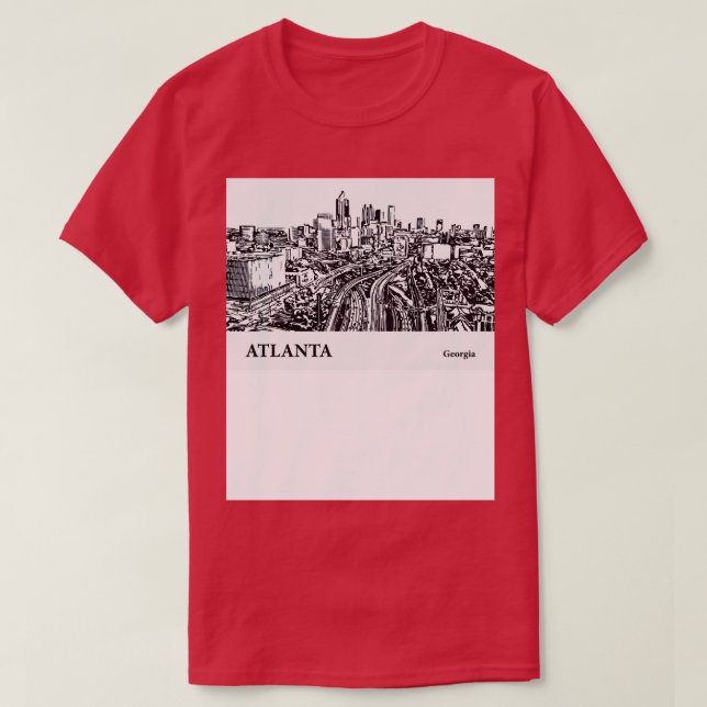Camiseta Atlanta Georgia TShirt 5 (Diseño del anverso)