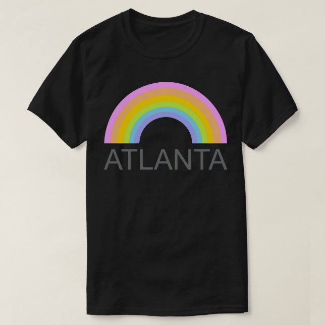 Camiseta Atlanta Rainbow TShirt (Diseño del anverso)