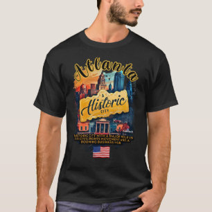 Camiseta Atlanta - Una Ciudad Histórica Con Un Papel Import