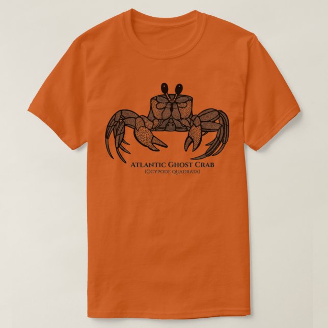Camiseta Atlantic Ghost Crab with Names animal design on re (Diseño del anverso)