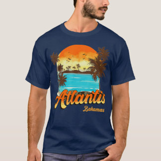 Camiseta Atlantis Bahamas Beach Summer Vacation Palm Sunset