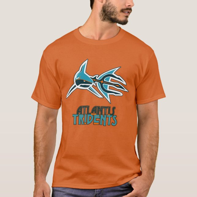 Camiseta Atlantis Tridents Naranja Shirt (Anverso)