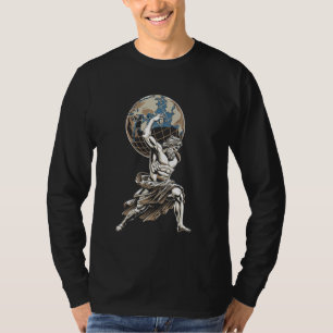 Camiseta Atlas Antigua mitología griega Dios griego mito