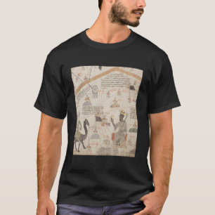 Camiseta Atlas Catalán Mansa Musa - Carro africano de mapas