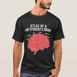 Camiseta Atlas De Un Abogado De La Escuela De Derecho Brasi