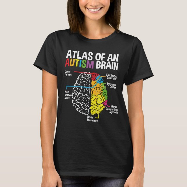 Camiseta Atlas de un rompecabezas de la cinta de opciones d (Anverso)