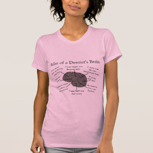 Camiseta Atlas del cerebro de un dentista
