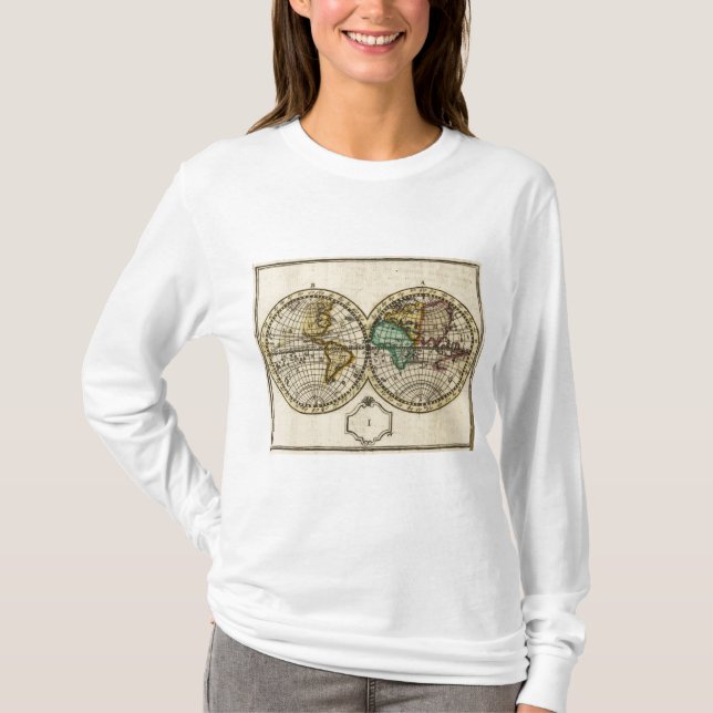 Camiseta Atlas del mundo (Anverso)