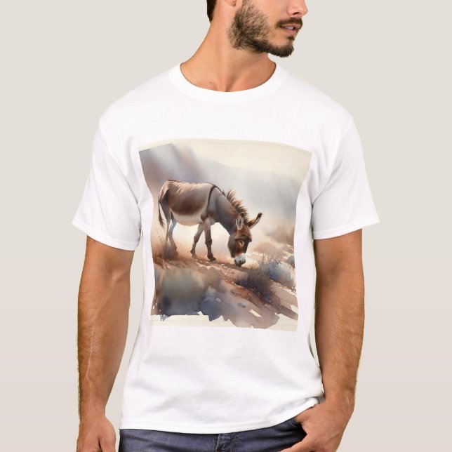 Camiseta Atlas Donkey AREF409 - Watercolor (Anverso)