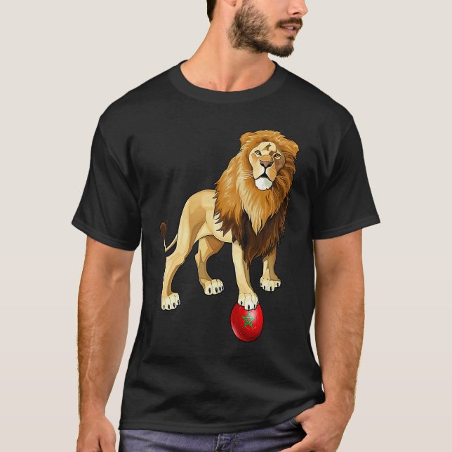 Camiseta Atlas Lion Morocco Football  for Men Women Childre (Anverso)