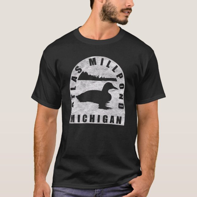 Camiseta Atlas Millpond Loon Michigan (Anverso)
