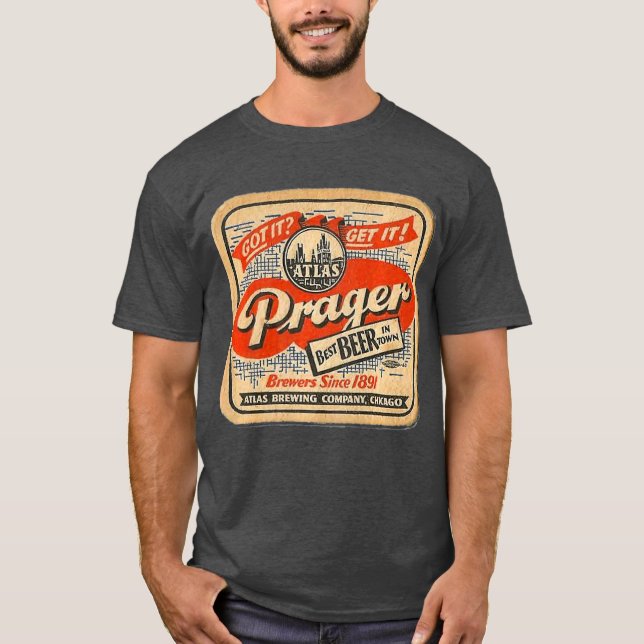 Camiseta Atlas Prager Beer (Anverso)