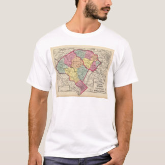 Camiseta Atlas topográfico de los condados 2 de Maryland