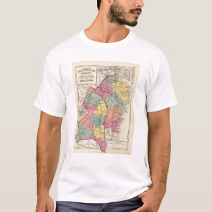 Camiseta Atlas topográfico de los condados 4 de Maryland