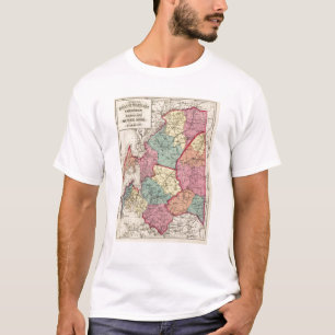 Camiseta Atlas topográfico de los condados de Maryland