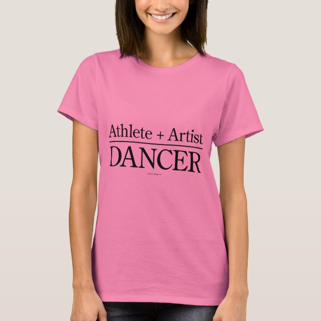Camiseta Atleta + artista = bailarín (Anverso)
