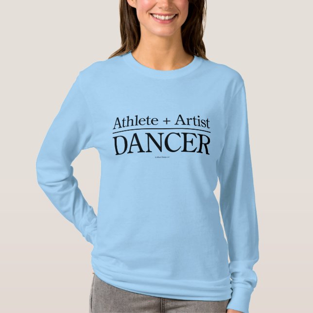 Camiseta Atleta + Artista = bailarín (Anverso)
