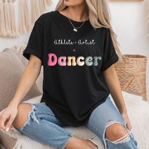 Camiseta Atleta + artista = bailarín, gifT gracioso para ba