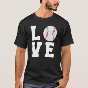 Camiseta Atleta de béisbol Love Mom Dad Coach Player Sport