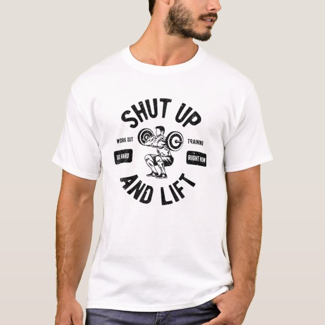 Camiseta Atleta De Fitness De La Construcción Del Cuerpo -  (Anverso)