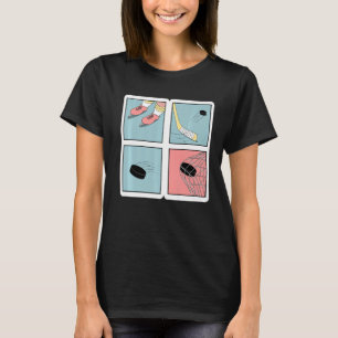 Camiseta Atleta de hockey sobre hielo retro vintage Winter 