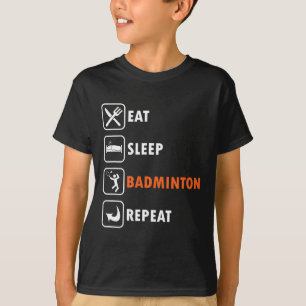Camiseta Atleta de lanzadera del jugador de bádminton come
