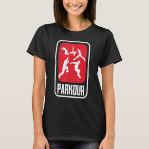 Camiseta Atleta de Parkour Saltando Entrenamiento de Escala