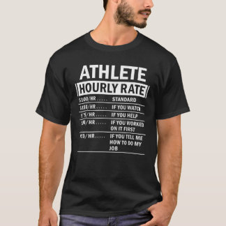 Camiseta Atleta de tasa horaria Tasa de mano de obra Hobby
