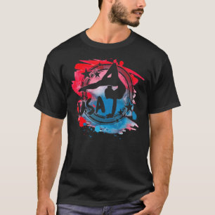 Camiseta Atleta del equipo americano de baloncesto de gimna