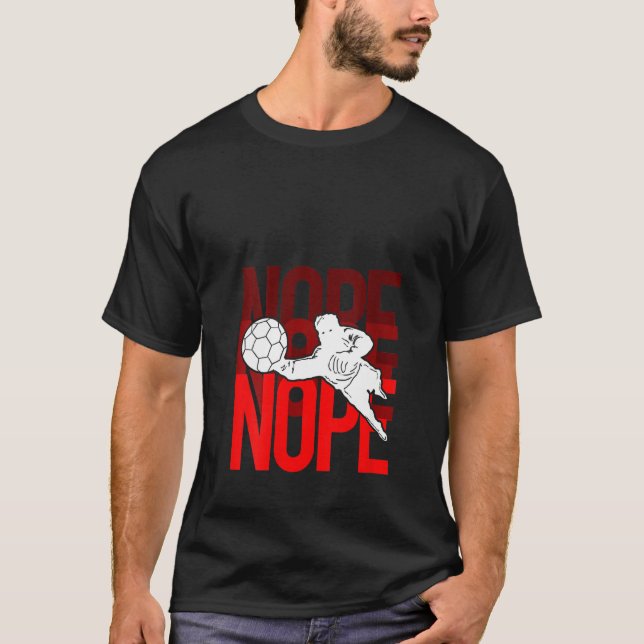 Camiseta Atleta del estadio Womne Soccer Goalie Nope (Anverso)