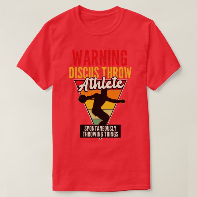 Camiseta Atleta Discus Throw (Diseño del anverso)
