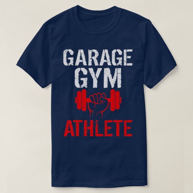 Camiseta Atleta Gimnasio Garage para Weightliftin (Diseño del anverso)