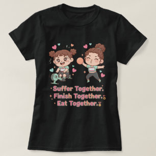 Camiseta Atleta Híbrido Adorable Sufre y Termina Juntos 