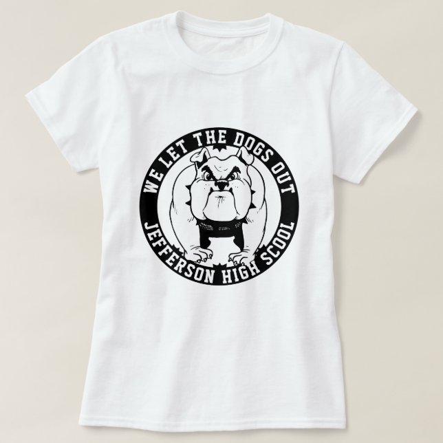 Camiseta Atleta Mascota bulldog Dejamos Que Los Perros Salg (Diseño del anverso)