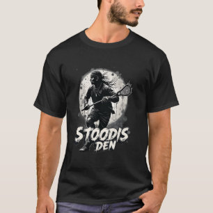 Camiseta Atleta nativa norteamericana de Lacrosse en acción