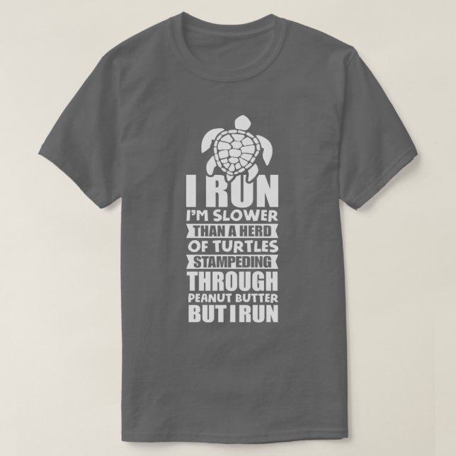 Camiseta Atleta perezosa de tortuga lenta Pun Lazy (Diseño del anverso)