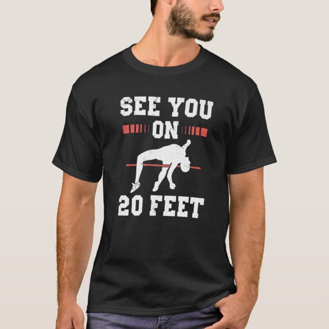 Camiseta Atleta Pole Vault para el catastro pole (Anverso)