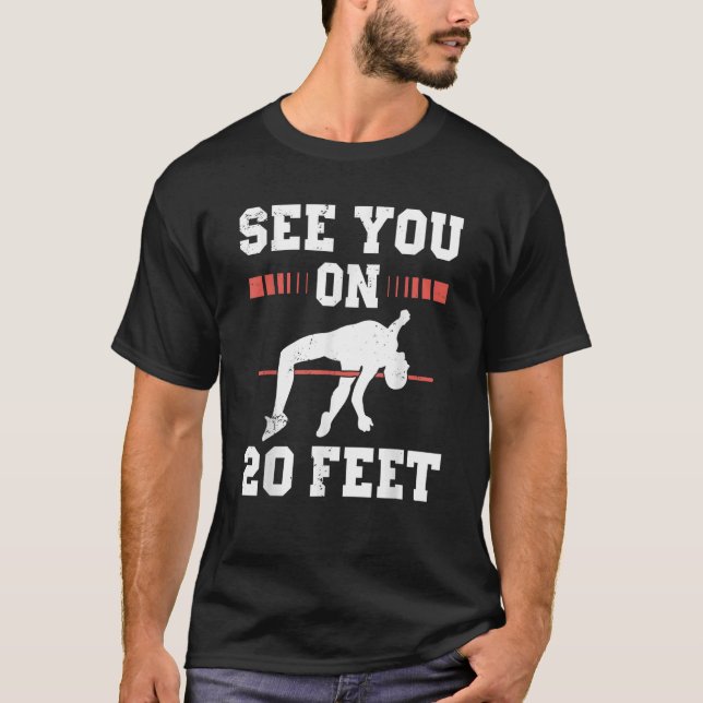 Camiseta Atleta Pole Vault para el catastro pole (Anverso)