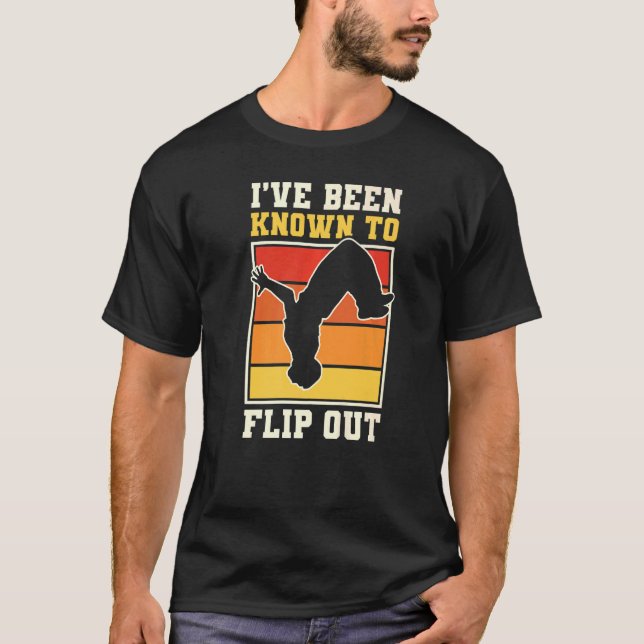 Camiseta Atleta Traceur Freerunning Backflip IVe B (Anverso)