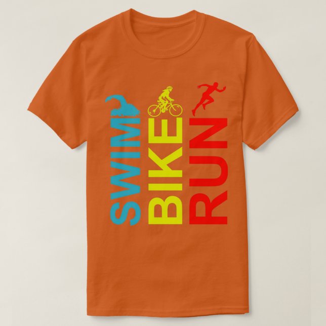 Camiseta Atleta Triatleta de Bañera y Bicicleta 3 (Diseño del anverso)
