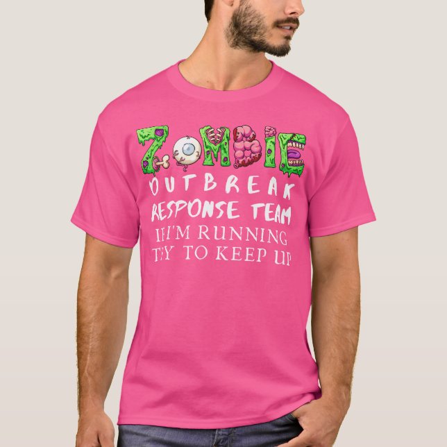 Camiseta Atletas Corredores Amantes de Zombies Corriendo (Anverso)