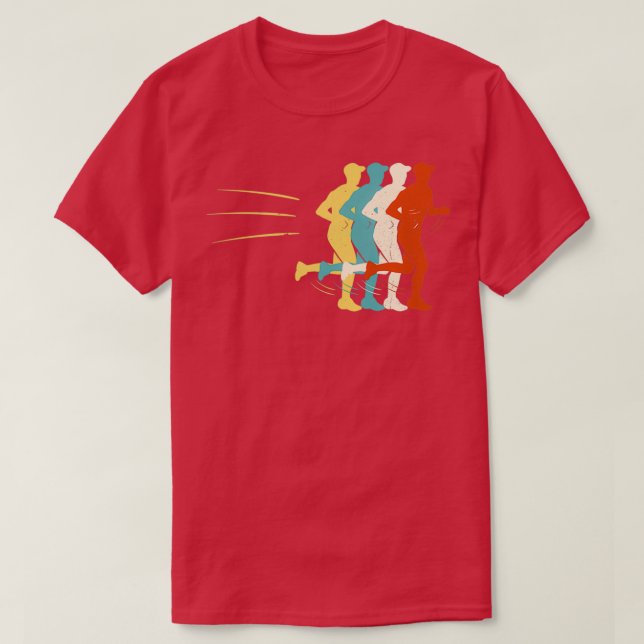 Camiseta Atletas de la competencia Triatlón de Carreras (Diseño del anverso)