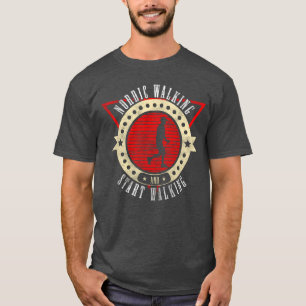 Camiseta Atletas deportivos caminando divertido vintage